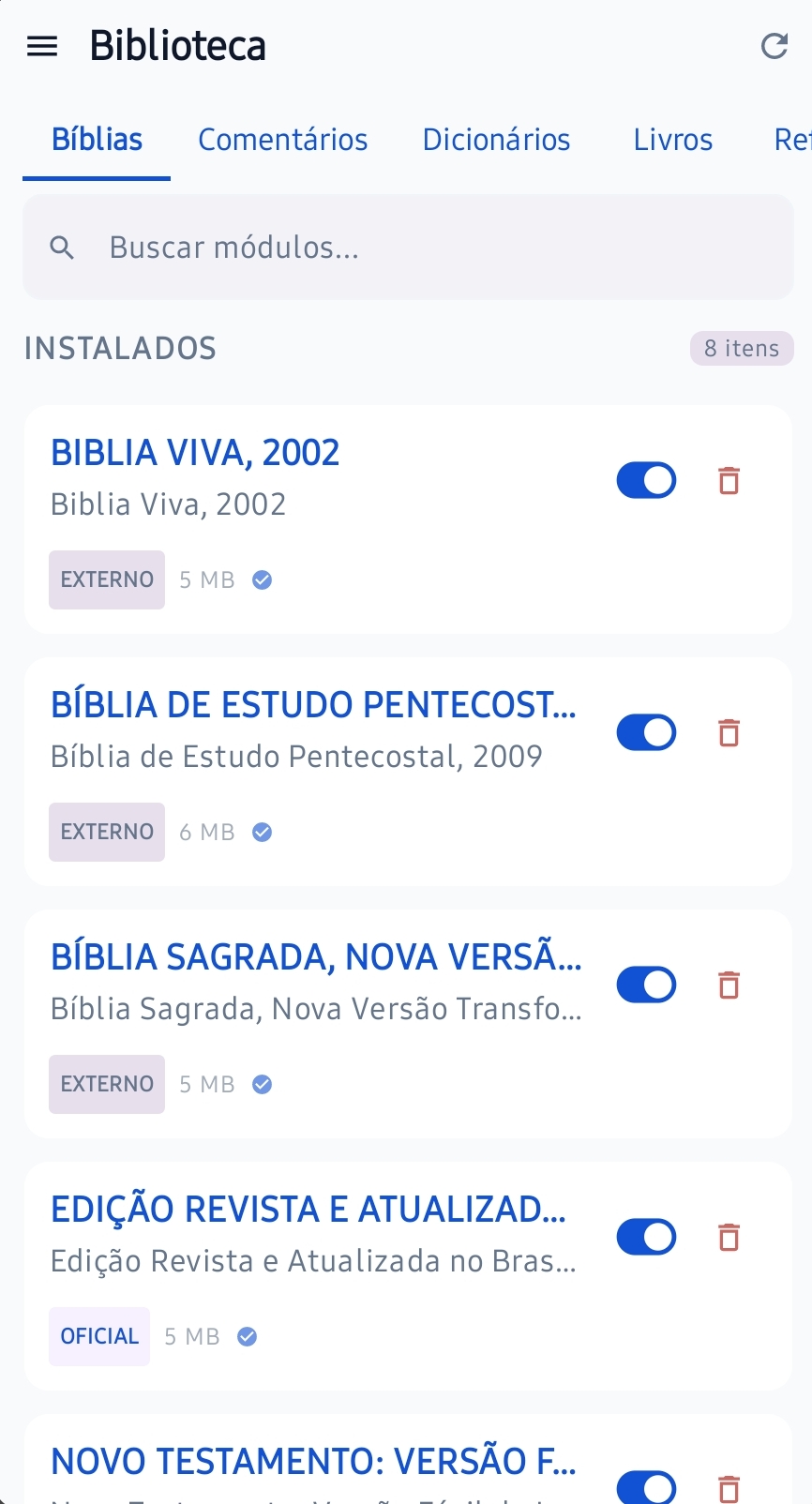 Biblioteca de Módulos